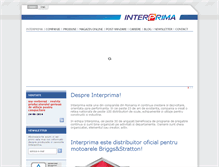 Tablet Screenshot of interprima.ro
